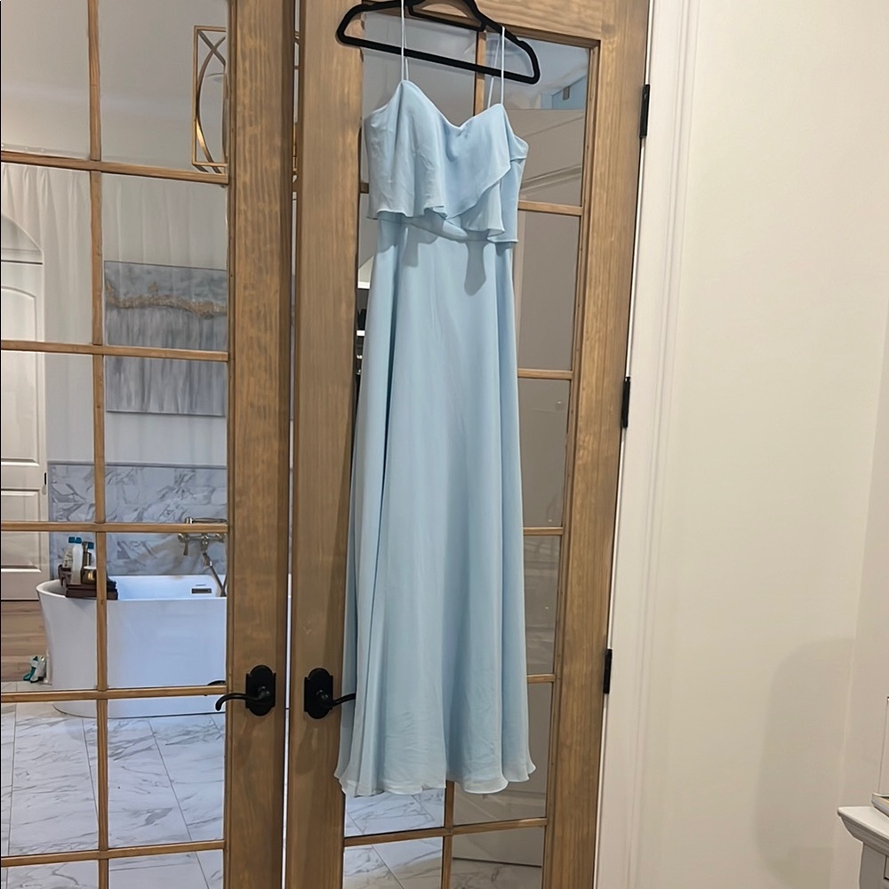 Morilee Madeline Gardner Elegant Light Blue Dress